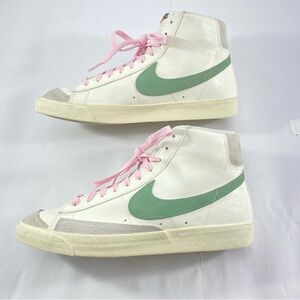 NIKE Who Blazer Mid ‘77 PRM DO9787-100 Sail Enamel Green Men’s 12  Sneakers